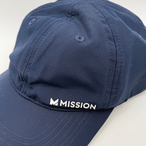 Mission Hat ‘Wet To Cool’ NEW Cap Navy Blue Strapback Moisture Wicking NWOT - Picture 7 of 13